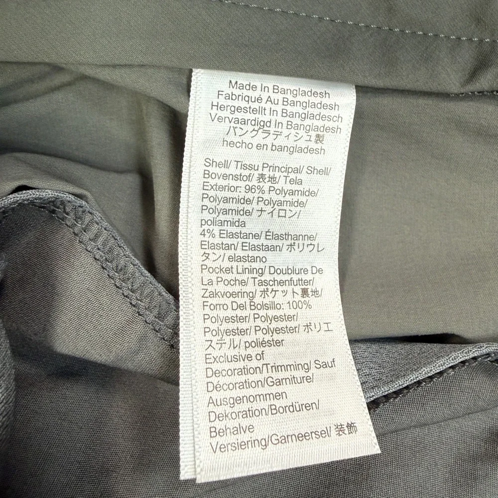 J.Crew Mens Size 31 Tech Short Grey Green 7" Inseam Water Resistant UPF 50+ New - Picture 8 of 9